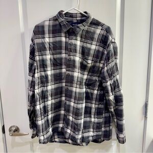 Men's Abercrombie Black & White Plaid Shirt
